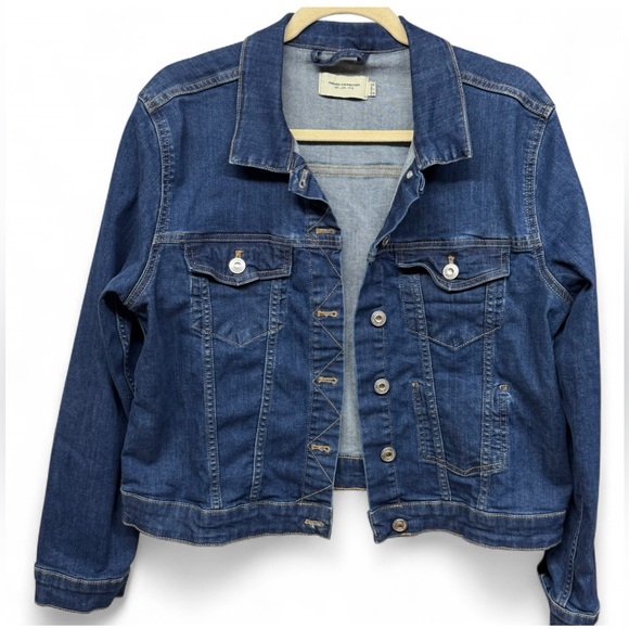 French Connection Jackets & Blazers - French Connection Denim Jacket Medium Blue Wash Jean Jacket US Size 10